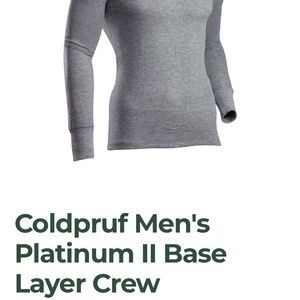 Men's Platinum (First Generation) Base Layer Crew - Gray SZ 2XL